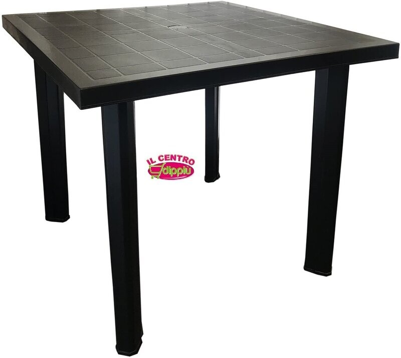 TAVOLO FIOCCO ANTRACITE 80X75