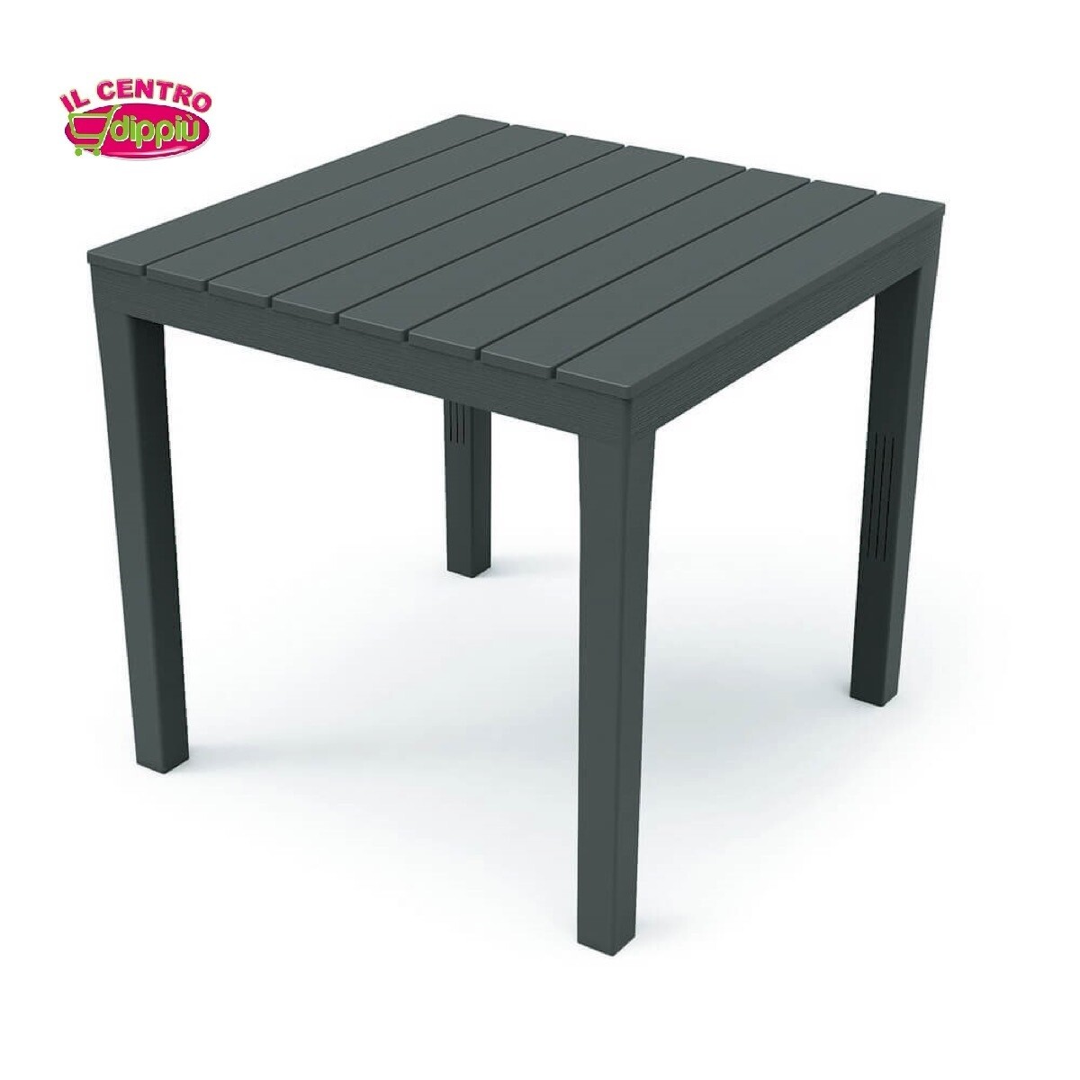 TAVOLO BALI  ANTRACITE CM.78X78