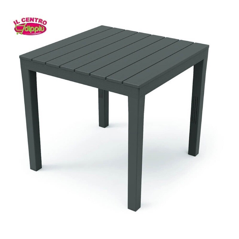 TAVOLO BALI  ANTRACITE CM.78X78