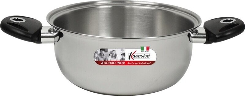 CASSERUOLA ACCIAIO INDUZIONE CM.18