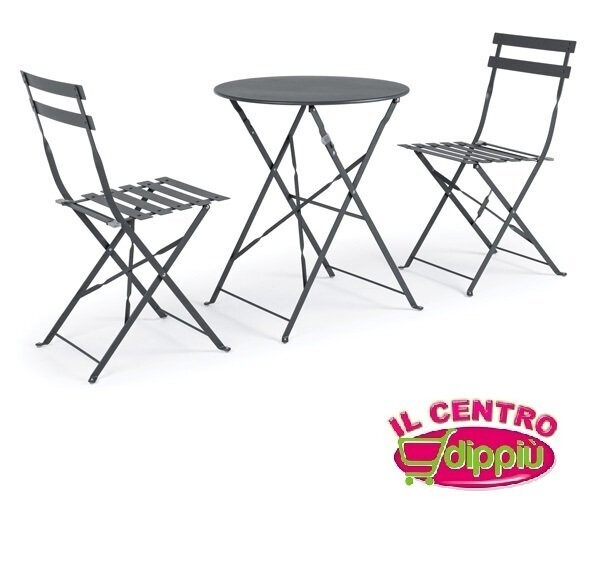 SET BISTROT 3PZ WISSANT ANTRACITE