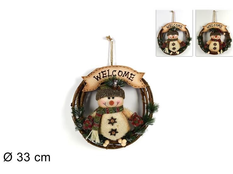 DIETROPORTA PUPAZZO NEVE ABITO COUNTRY C/GLITTER 2