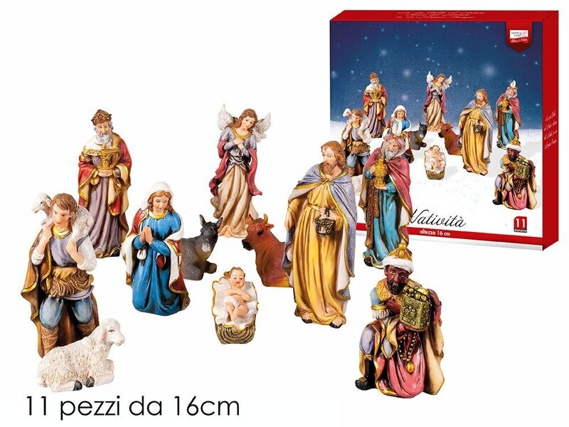 SET NATIVITA' 11 PZ 16CM - PRESEPE