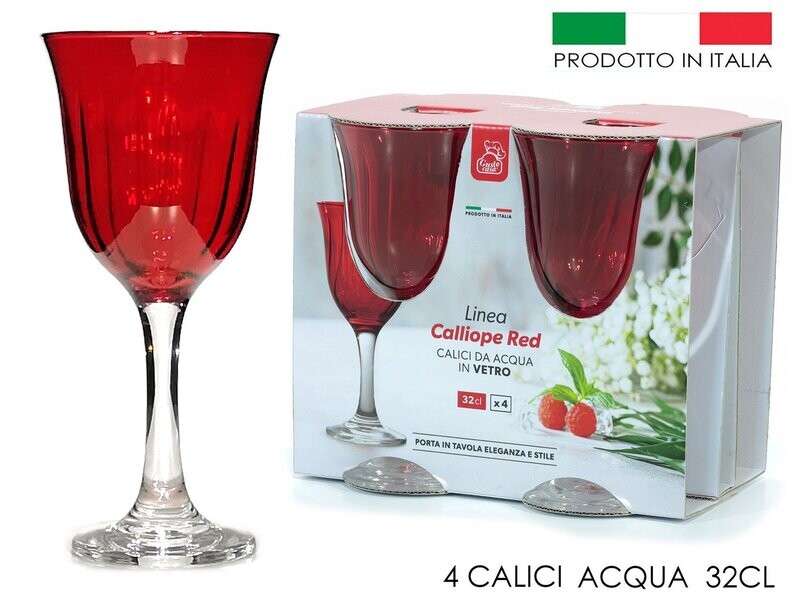 SET 4 CALICI ACQUA CALIPSO 32CL
