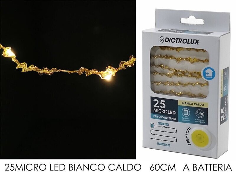 FILO 25MICRO LED BIANCO CALDO B/O TRY ME
