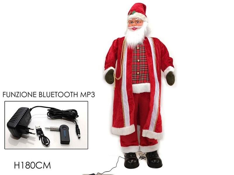 BABBO NATALE DANZANTE H180CM