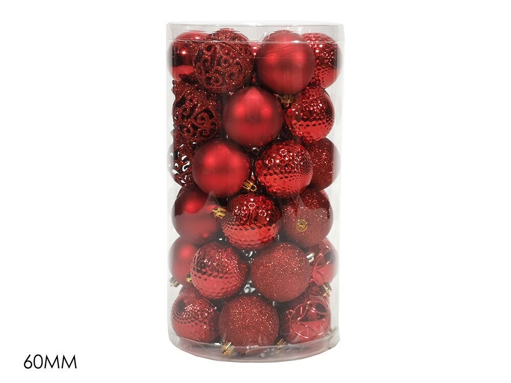SET 37 PALLE 60MM ROSSO MIX