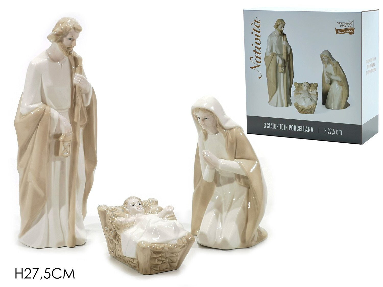 SET NATIVITA' 3PZ H27,5 CM