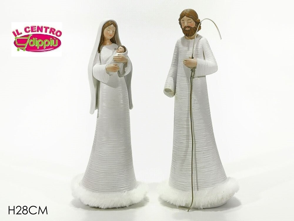 SET NATIVITA' 28CM BIANCO CON ORO
