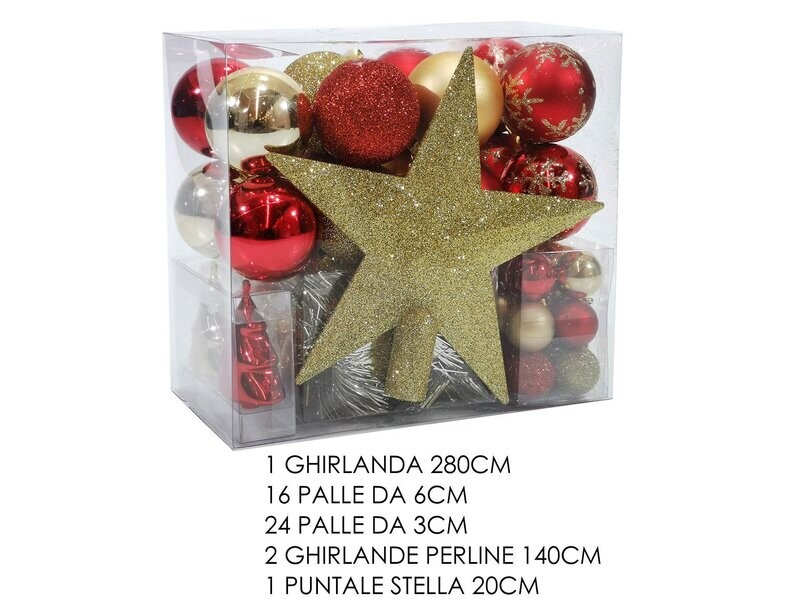 SET 44 PEZZI ORO/ROSSO