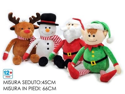 PERSONAGGI NATALE H45CM 4ASS