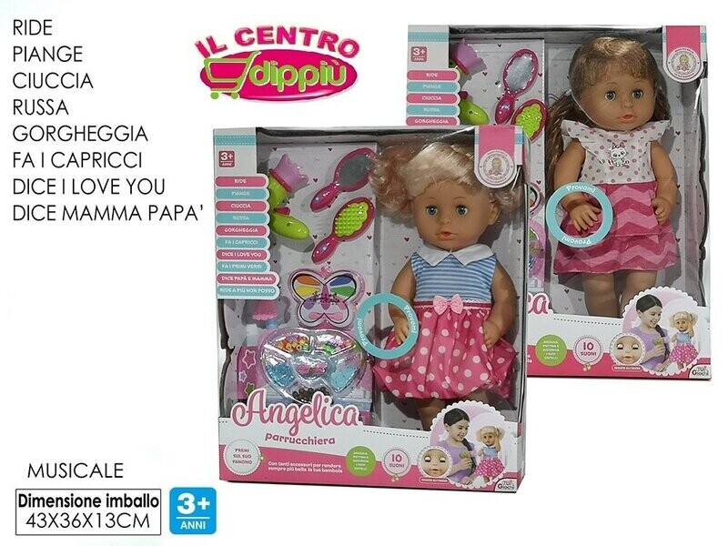 BAMBOLA  " ANGELICA PARRUCCHIERA " TRY-ME 10 SUONI