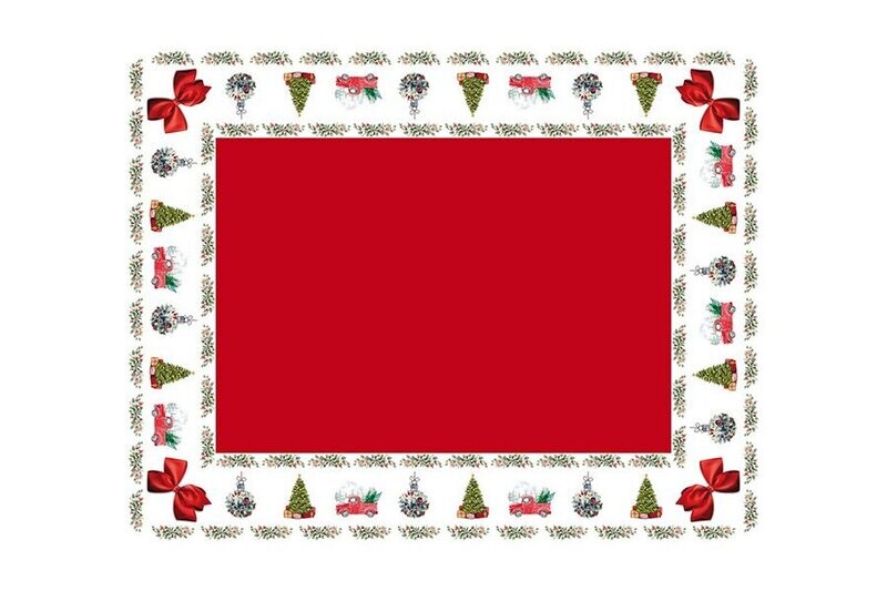 TOVAGLIA NATALIZIA CM. 140X240 X12 DIGITALE DIS A3