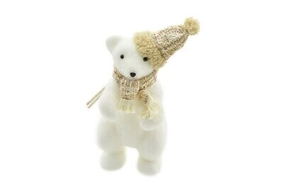 ORSO CON SCIARPA E CAPPELLO M.2697 CHAMPAGNE