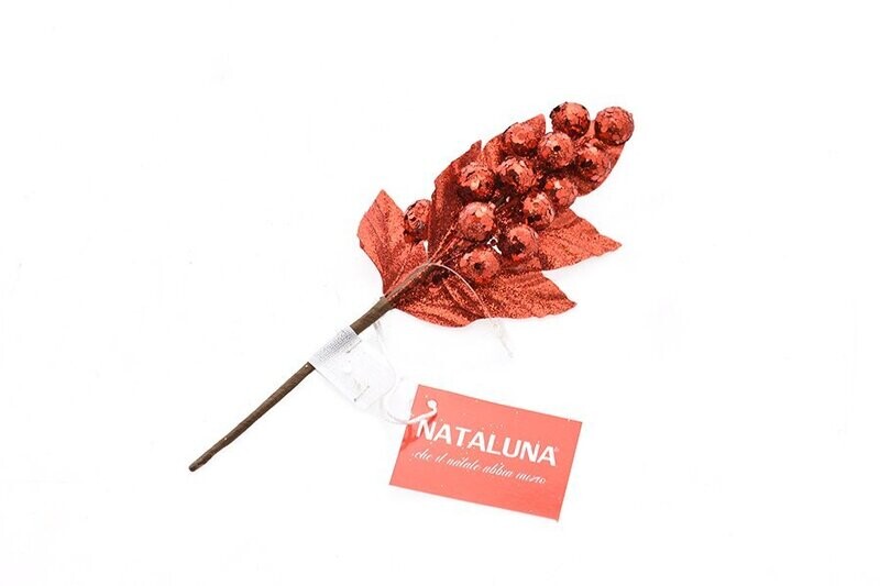 RAMO BACCHE GLITTERATO M.860 ROSSO
