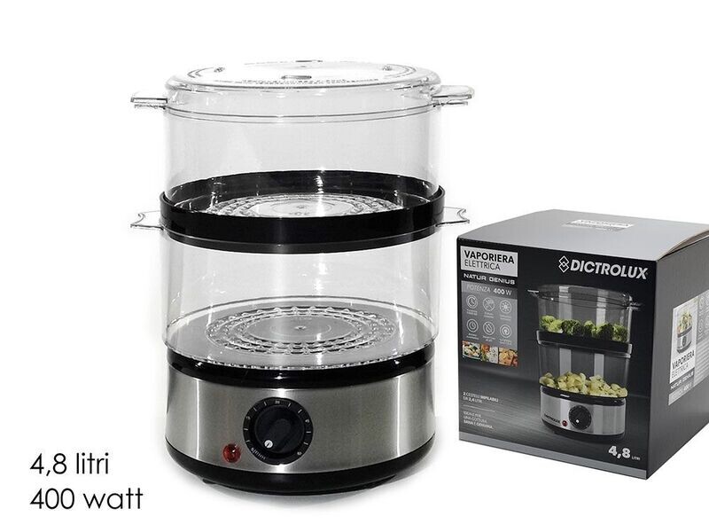 VAPORIERA ACCIAIO "NATUR GENIUS" 4.8LT 400W