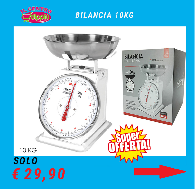 BILANCIA DA CUCINA 10KG BIANCO