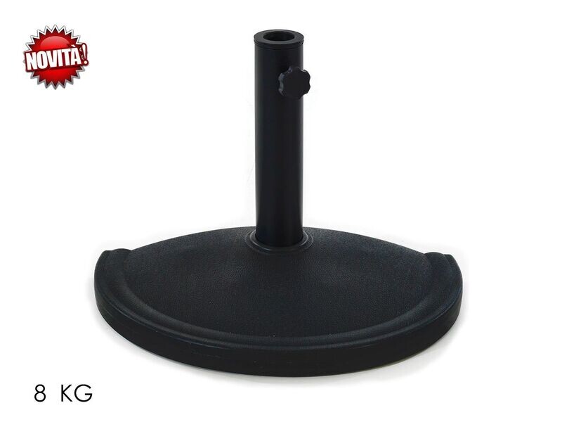 MEZZA BASE OMBRELLONE 8KG NERA