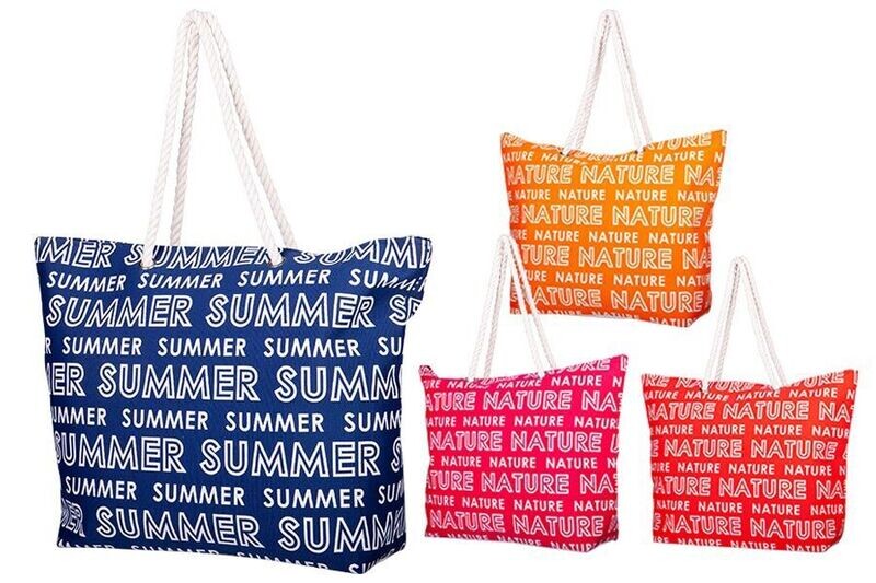 BORSA MARE CORDATA 55X40X15CM NATURE 2ASS