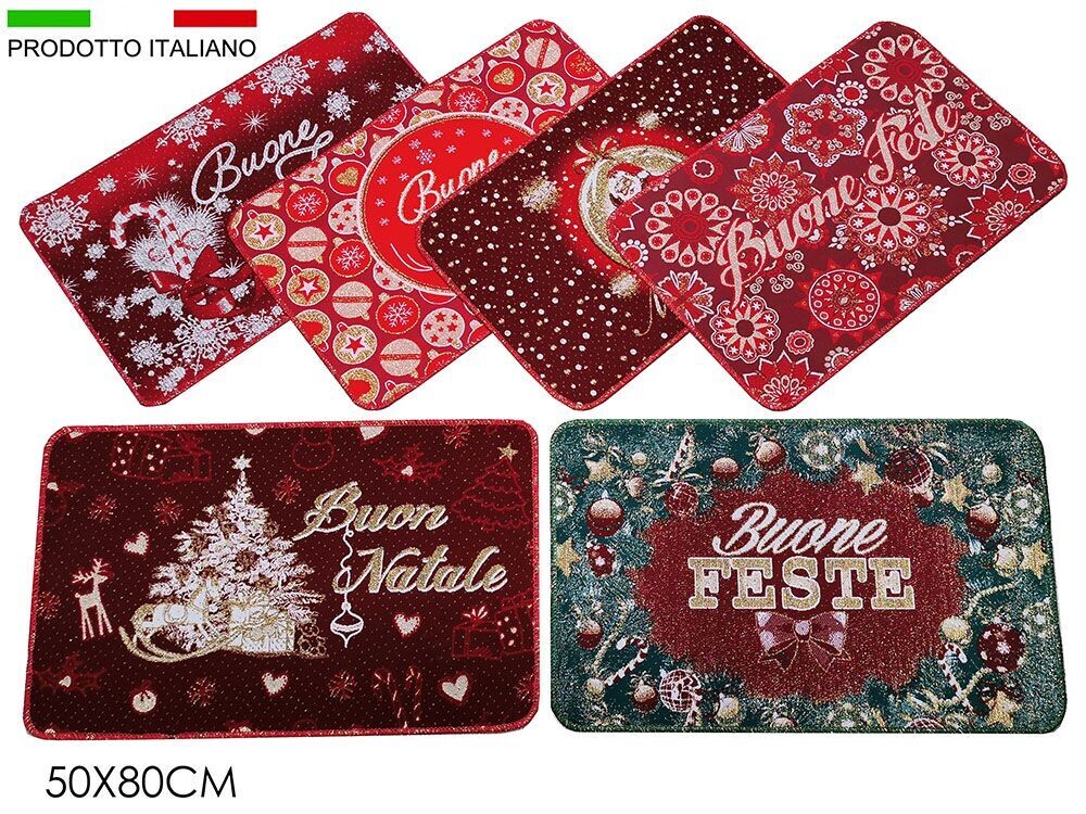ZERBINO NATALE TWISTER LUX 50X80 CM 6 ASS.