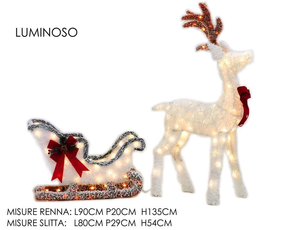 RENNA CON SLITTA H135CM CON LUCE