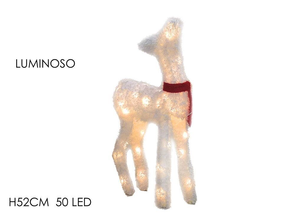 RENNA NATALIZIA H52 CM CON 50 LED