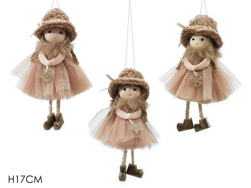 APPENDINO BIMBA CON GONNA VELO BEIGE 3ASS