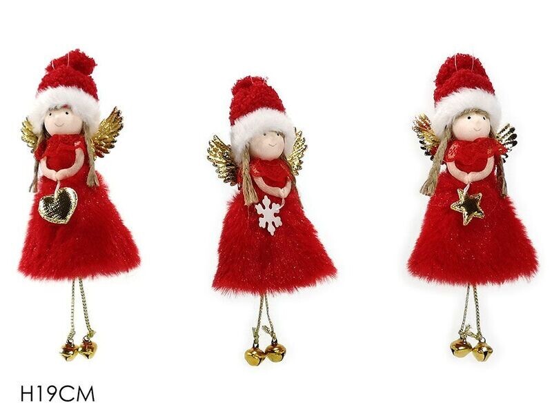 APPENDINO ANGELO CON CAMPANELLE ROSSO/ORO 3ASS