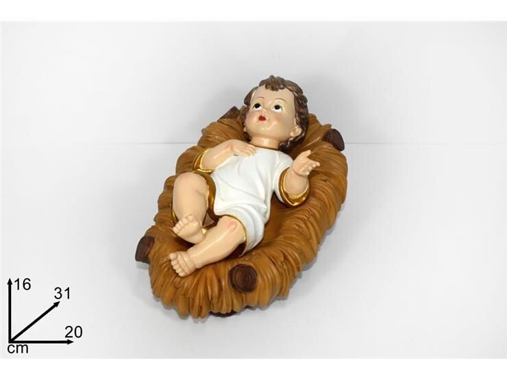 GESU BAMBINO VESTITO C/CULLA  31CM