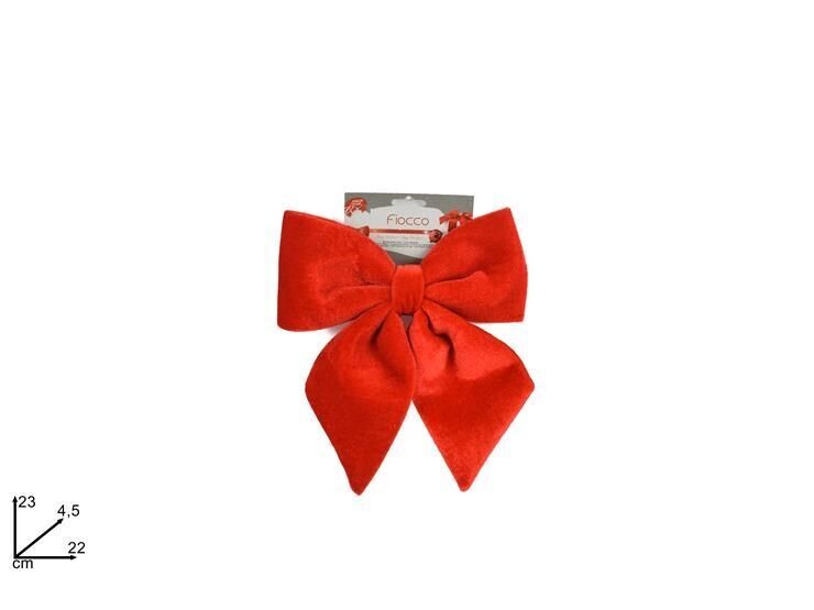 FIOCCO VELLUTO 22 CM ROSSO HJH22-008R
