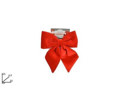 FIOCCO VELLUTO 22 CM ROSSO HJH22-008R