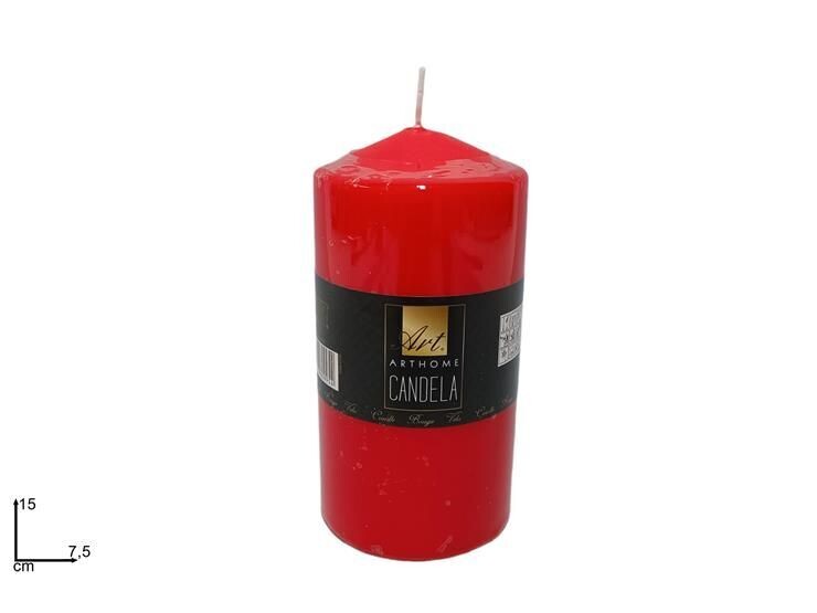 CANDELA 15X7,5 CM ROSSO