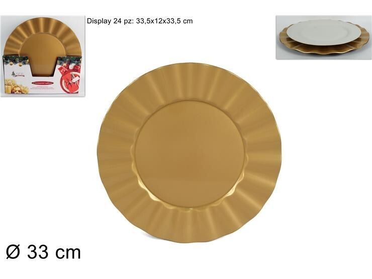 SOTTOPIATTO 33cm ORO SMERLATO FS2003-G(F.0.42)