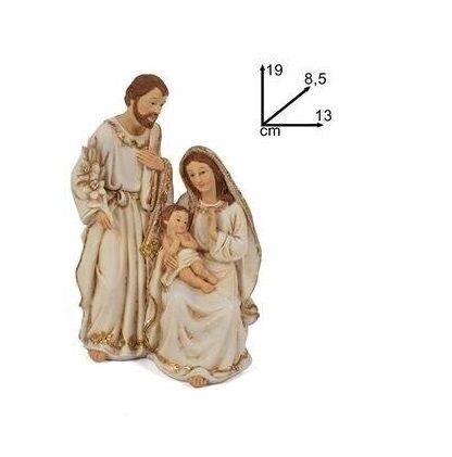 NATIVITA' ABITI CHIARI C/GLITT.ORO 19CM A351598-1