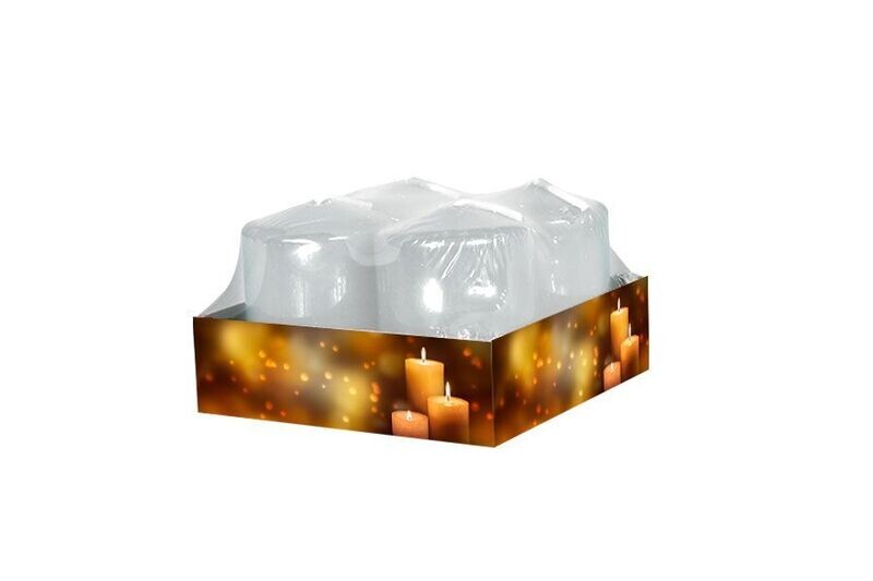 SET 4 CANDELE CILINDRO DIAM.3.9X5CM BIANCO