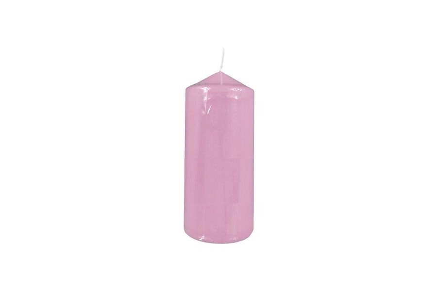 CANDELA CILINDRO DIAM.5XH.10CM ROSA LACCATO