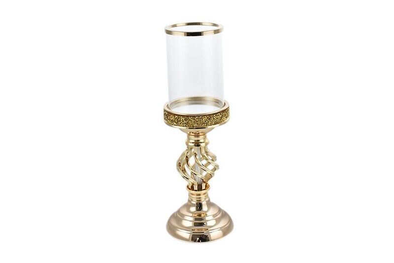 PORTACANDELA 1 FUOCO D11,5XH34CM M.401-S ORO