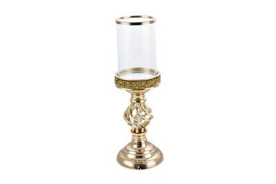 PORTACANDELA 1 FUOCO D11,5XH34CM M.401-S ORO