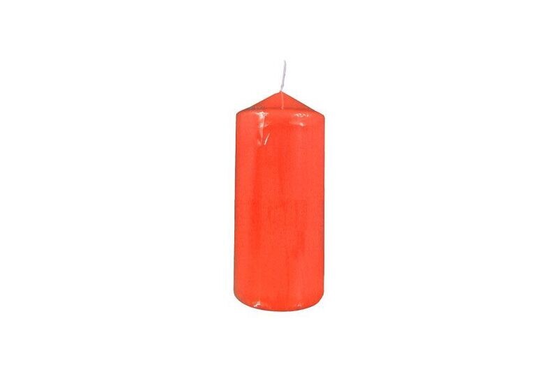 CANDELA CILINDRO DIAM.5XH.10CM ROSSO LACCATO