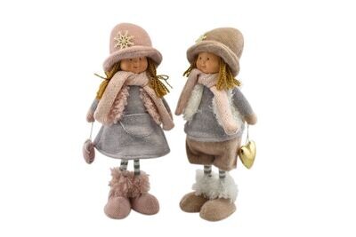 BOY&GIRL 21X13X45CM CREMA/ROSA BIMBO O BIMBA