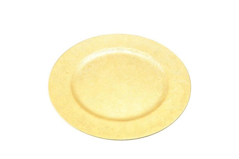 SOTTOPIATTO DECORATO D.33CM M.FS6018-O ORO