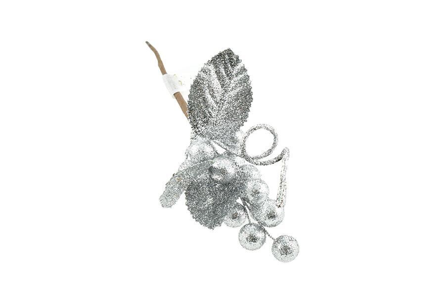 RAMO GLITTERATO 22CM TYL21-121 ARGENTO