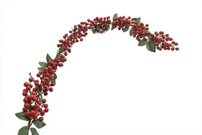 FESTONE CON BACCHE W26-926001-G ROSSO