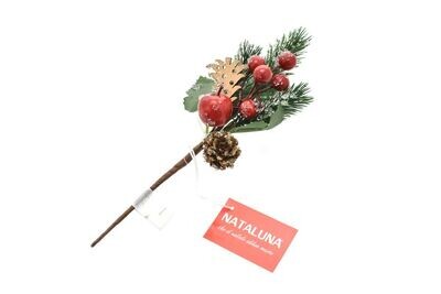 PICK BACCHE ROSSE CON PIGNA W8-17125