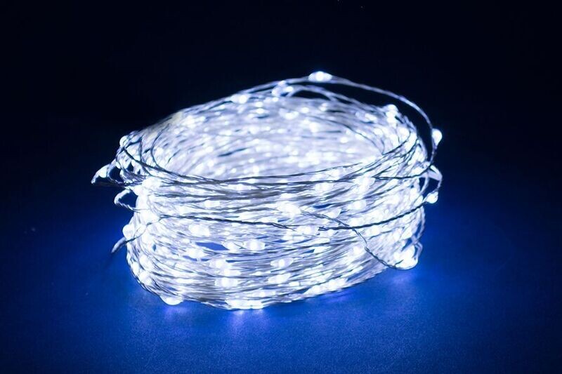 SERIE 20MICROLED BIANCO 2MT BATTERIA