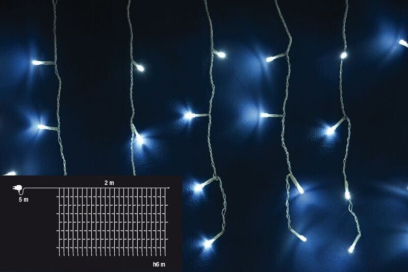 TENDA 1200LED FLASH USO EST.2X6MT CALDA/BIANC