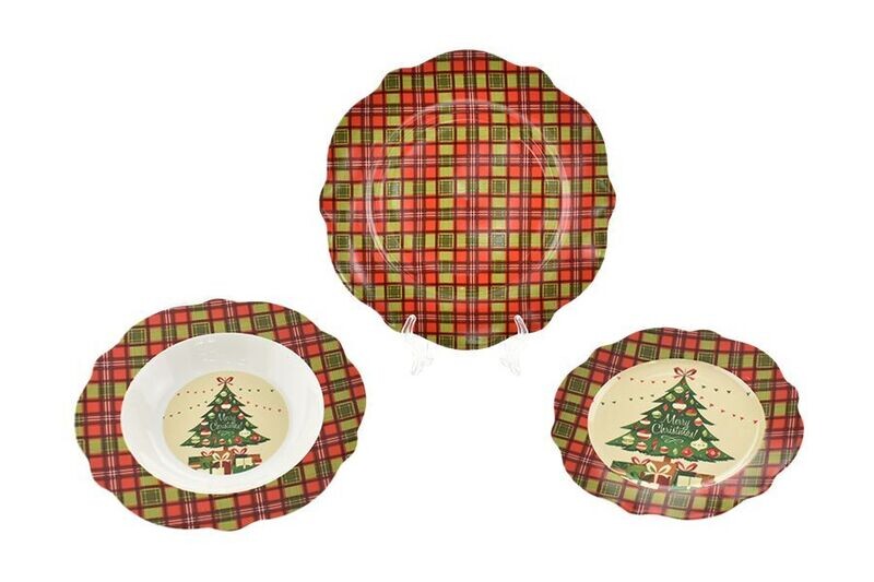 SERVIZIO PIATTI 18PZ BONECHINA DEC.05FD