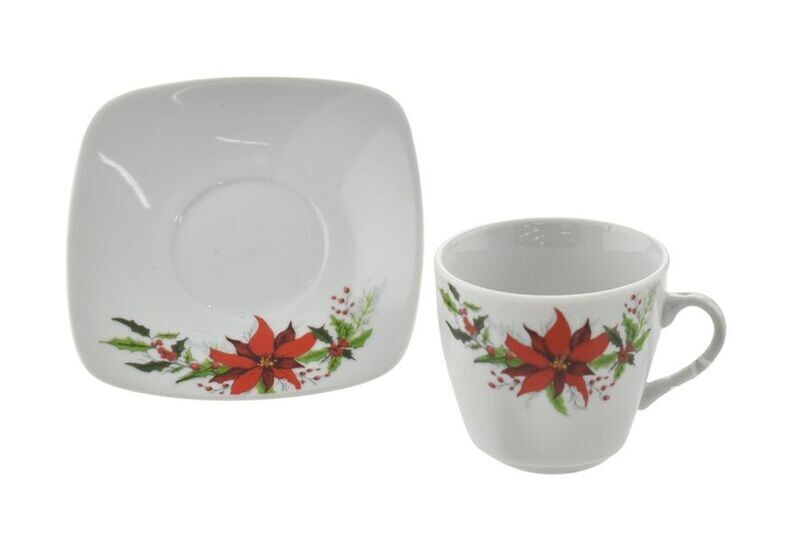 TAZZINE 6PZ 90CC CON PIATTINO QUADRO D.3012