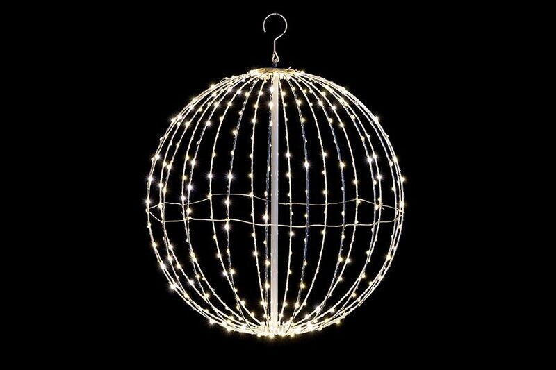 SFERA 30CM 160LED FLASH FOLDING CALDA