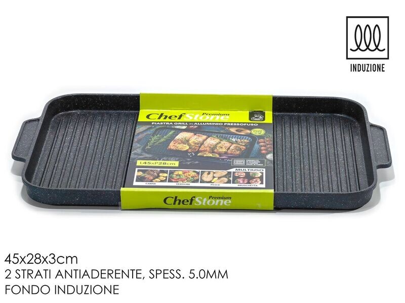 BISTECCHIERA VASSOIO GRILL CHEF STONE INDUZIONE